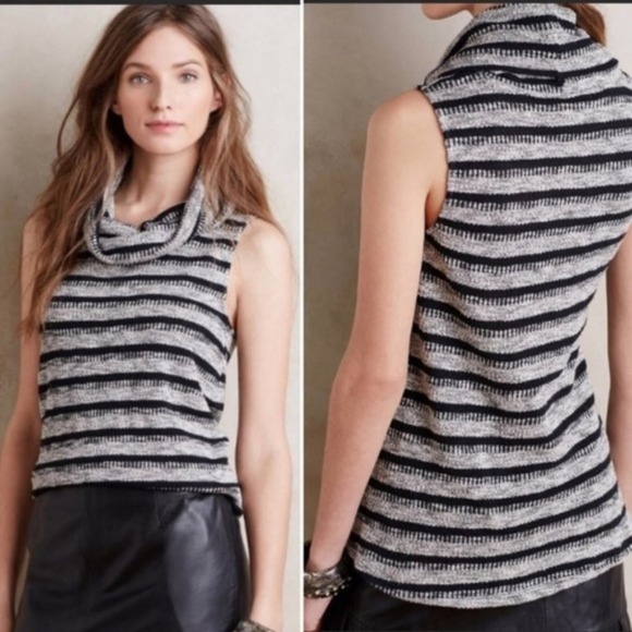 Anthropologie Dolan Left Coast Cowl Neck Striped Charente Tank Size XS - Picture 7 of 7